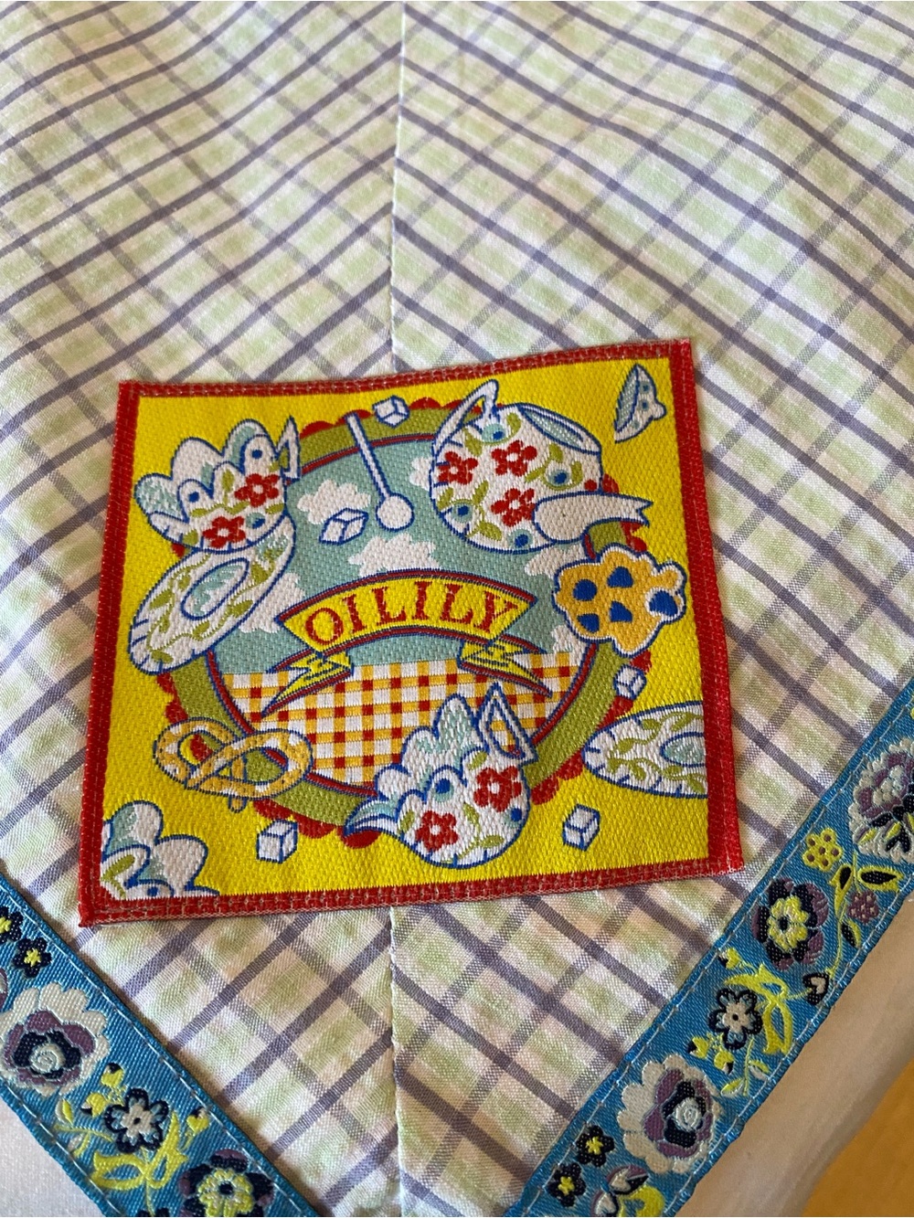 NWT 47” X 47” Oilily Kids crib cotton blanket/play sheet